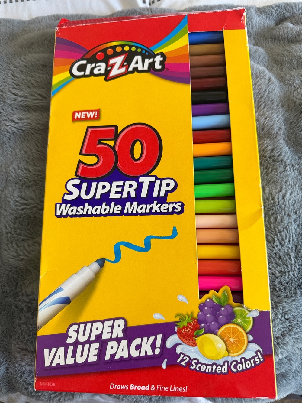 New 50 SuperTip Washable Markers - Multicolor